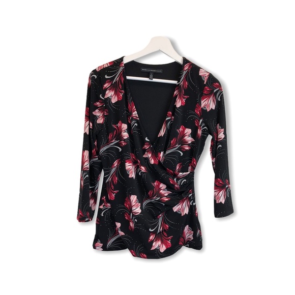 White House Black Market Tops - White House Black Market Floral Blouse Top